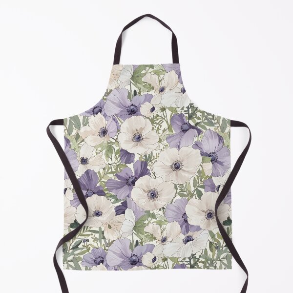Item preview, Elegant Purple and Cream Flowers with Greenery designed and sold by CoolPixels.