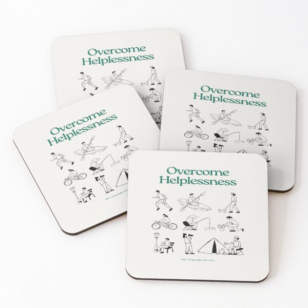 Item preview, Overcome Helplessness – Bold Minimalist Statement Design by JM designed and sold by JM Language Service.