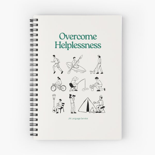 Item preview, Overcome Helplessness – Bold Minimalist Statement Design by JM designed and sold by JM Language Service.