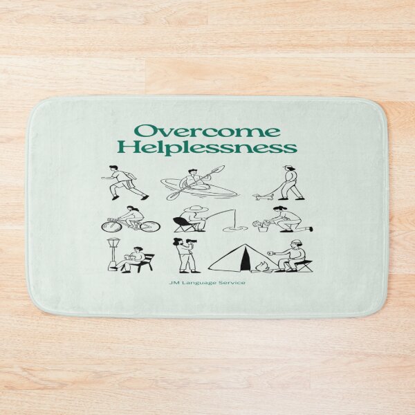 Item preview, Overcome Helplessness – Bold Minimalist Statement Design by JM designed and sold by JM Language Service.