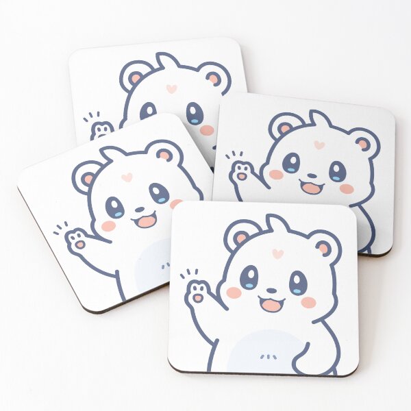 Item preview, Cute polar bear makes a victory gesture designed and sold by sftz.