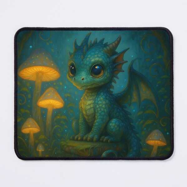 Item preview, Whimsical Baby Dragon in Glowing Mush designed and sold by PufftailStudio.