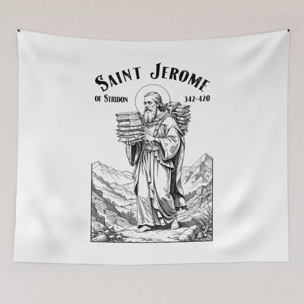 Item preview, Librarian Patron Saint Jerome Bookish Reader Librarians Book designed and sold by GrandeDuc.