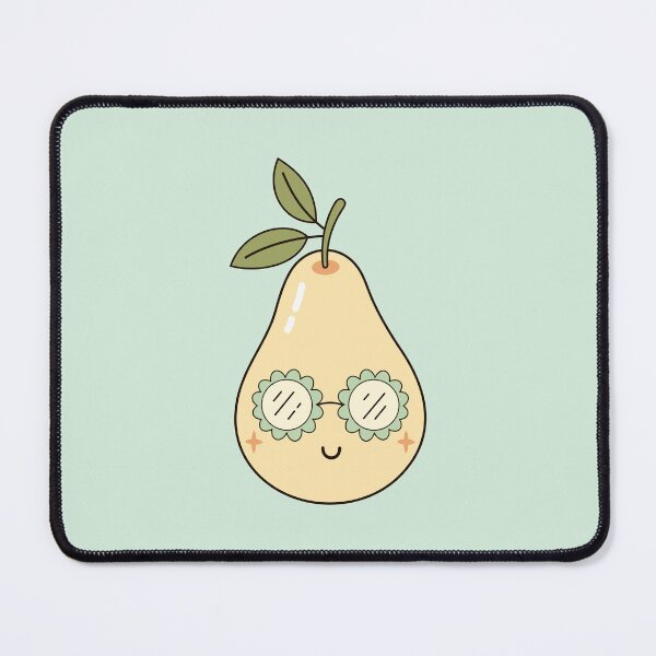 Item preview, Little Cute Pear - Retro Groovy Fruit designed and sold by Julza Art.