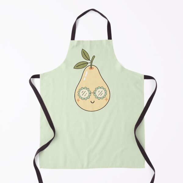 Item preview, Little Cute Pear - Retro Groovy Fruit designed and sold by Julza Art.