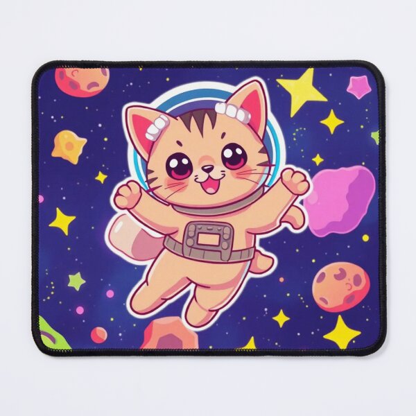Item preview, Space cat in a sea of stars designed and sold by Oscartoon.