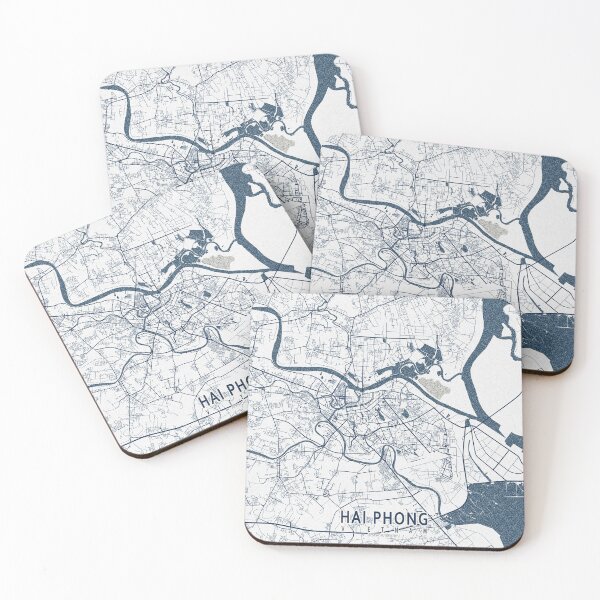 Item preview, Hai Phong City Map of Vietnam - Coastal designed and sold by deMAP.