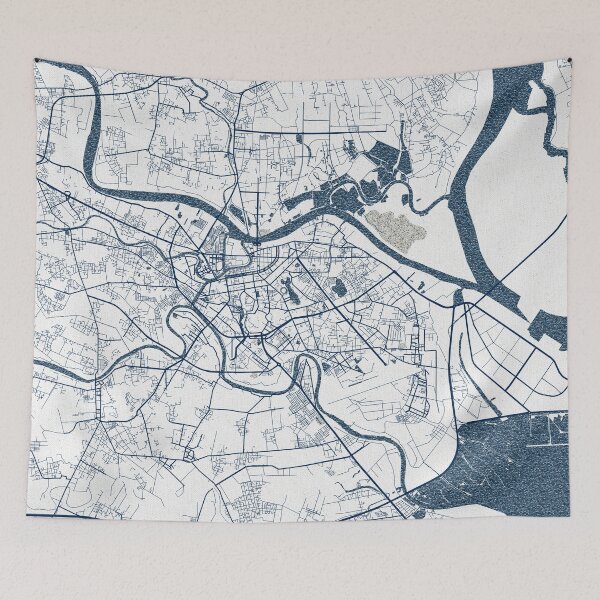 Item preview, Hai Phong City Map of Vietnam - Coastal designed and sold by deMAP.