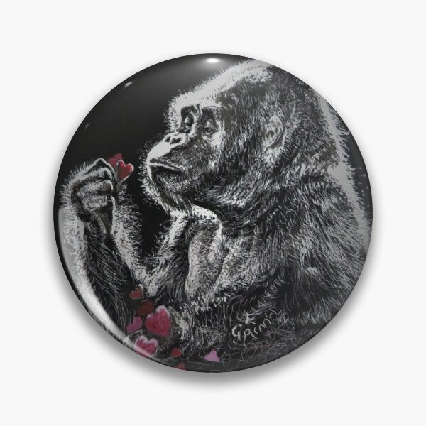 Item preview, So Much Love - Gorilla and hearts designed and sold by LittleLiz.