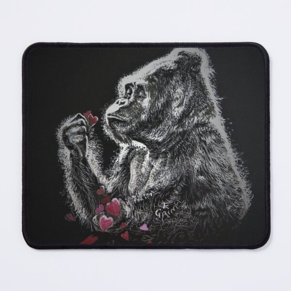 Item preview, So Much Love - Gorilla and hearts designed and sold by LittleLiz.