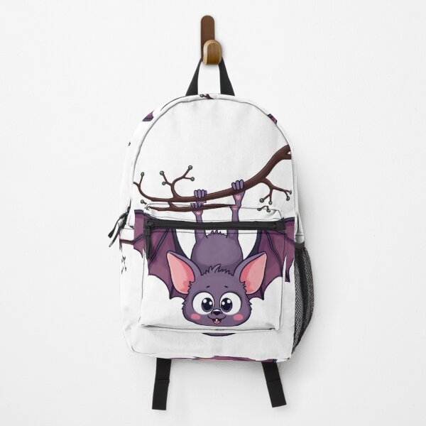 Item preview, Cute Hanging Bat – Funny Kawaii Halloween Animal Art designed and sold by Leen Artie Studio.