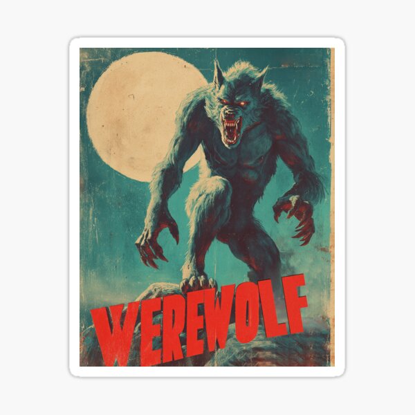 Artikel-Vorschau von Lupinen-Terror: Vintages Werwolf-Poster, designt und verkauft von ArgentoArt.