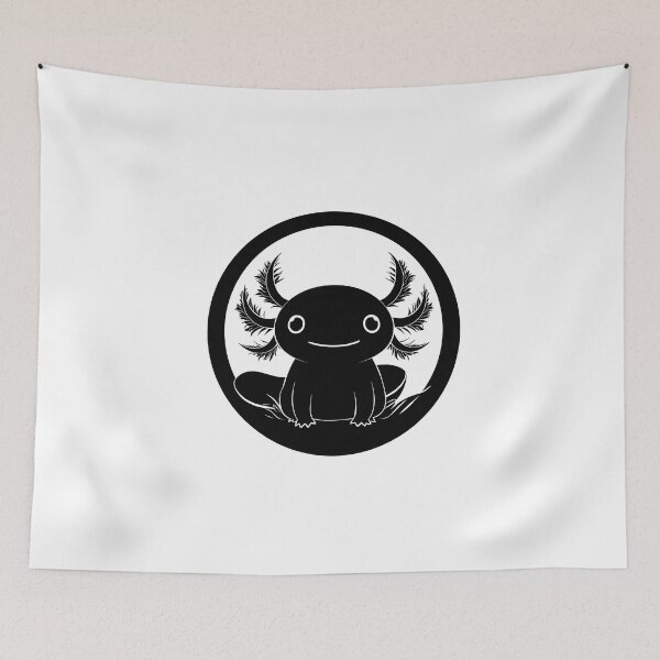 Item preview, Axolotl Black and White designed and sold by DerSenat.