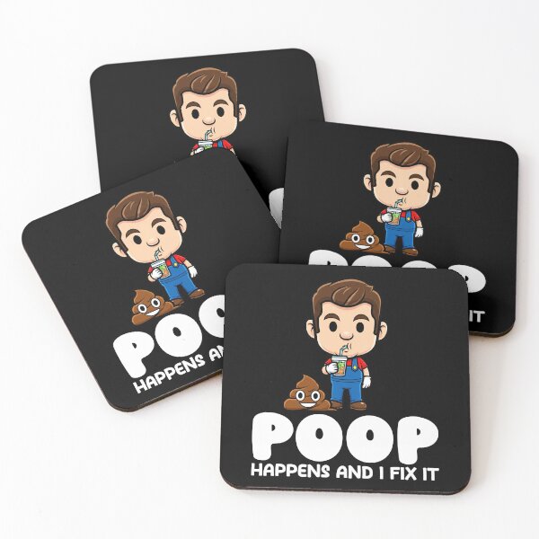 Item preview, POOP HAPPENS AND I FIX IT - PLUMBER designed and sold by KEF Custom.