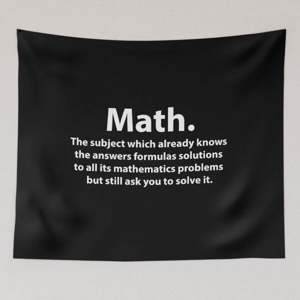 Item preview, Math Typography Funny Math designed and sold by Nisha Prabhu.