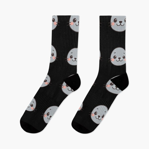 Item preview, Cute Harbor Seals content smile designed and sold by DamioPolArt.