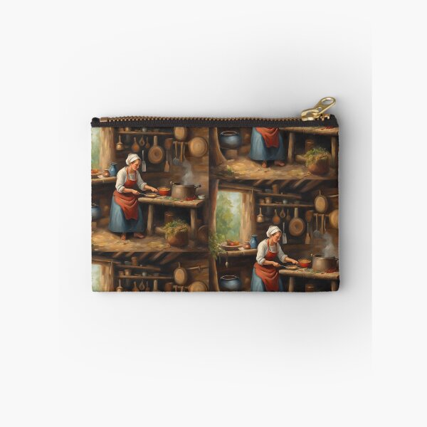 Item preview, Rustic Cooking Scene Print designed and sold by Diclebaybas.