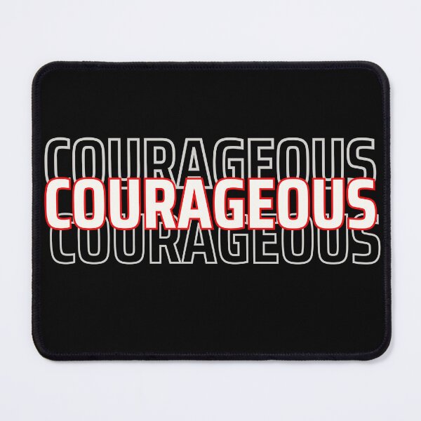 Item preview, Courageous Bold Typography Design designed and sold by WarriorsArmour.