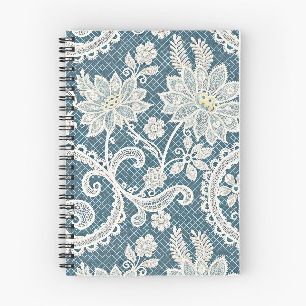 Item preview, Elegant Seamless Teal Lace Floral Pattern. designed and sold by ML-Media.