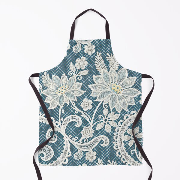 Item preview, Elegant Seamless Teal Lace Floral Pattern. designed and sold by RGShirtWorks.