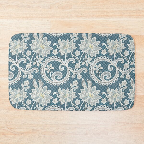 Item preview, Elegant Seamless Teal Lace Floral Pattern. designed and sold by RGShirtWorks.