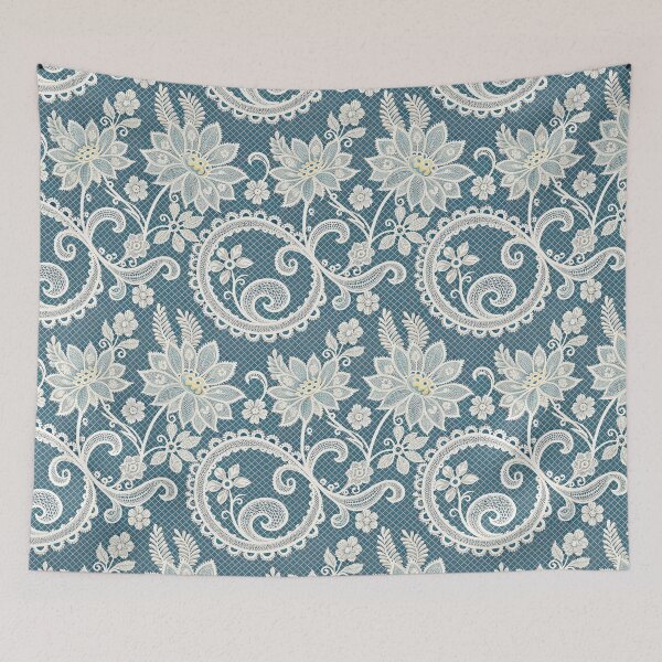 Item preview, Elegant Seamless Teal Lace Floral Pattern. designed and sold by RGShirtWorks.