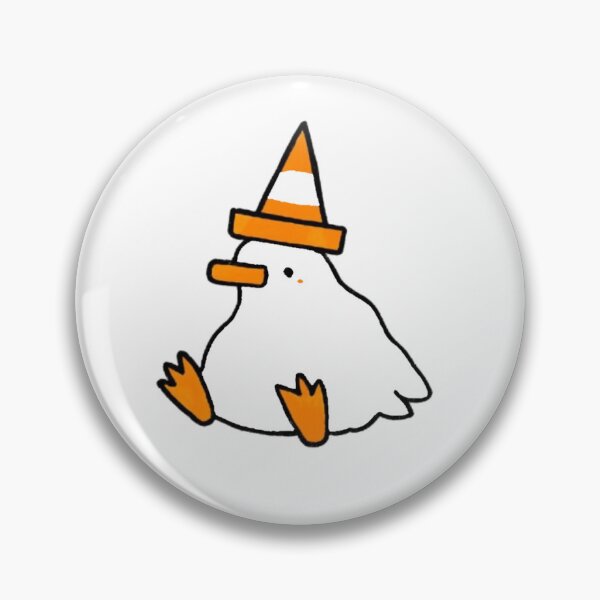 Item preview, Duck with Traffic cone designed and sold by Cubblee.