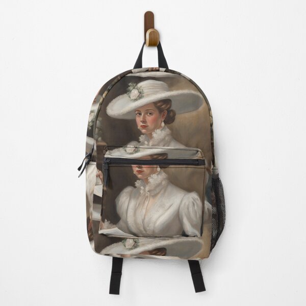 Item preview, Vintage Lady in White Hat designed and sold by Diclebaybas.