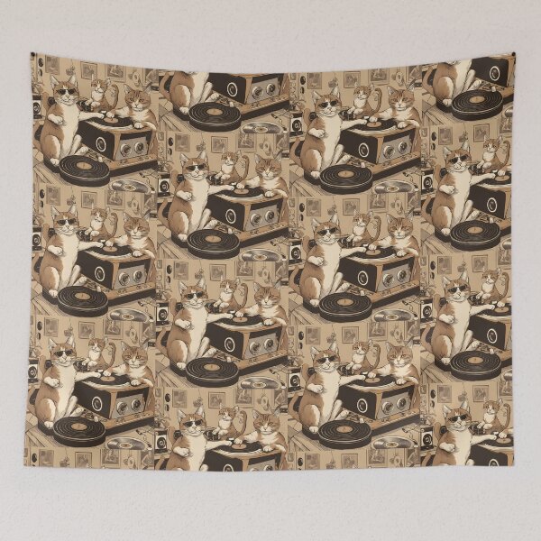 Item preview, Cool Cats DJing designed and sold by Diclebaybas.