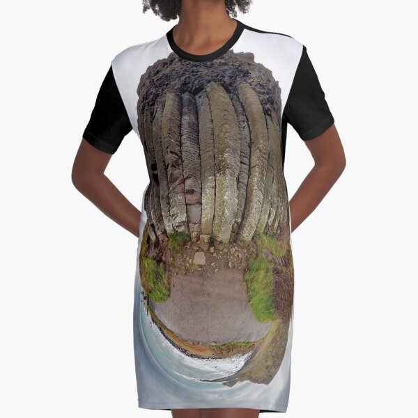The Giant's Organ Pipes Graphic T-Shirt Dress