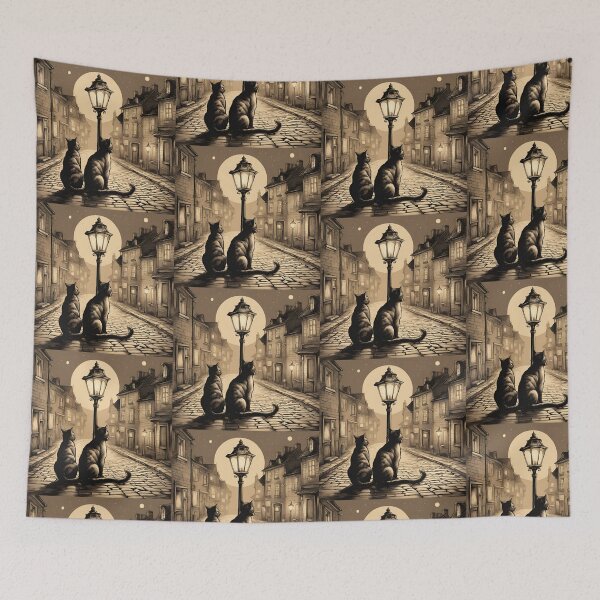 Item preview, Cats Under the Moonlight designed and sold by Diclebaybas.