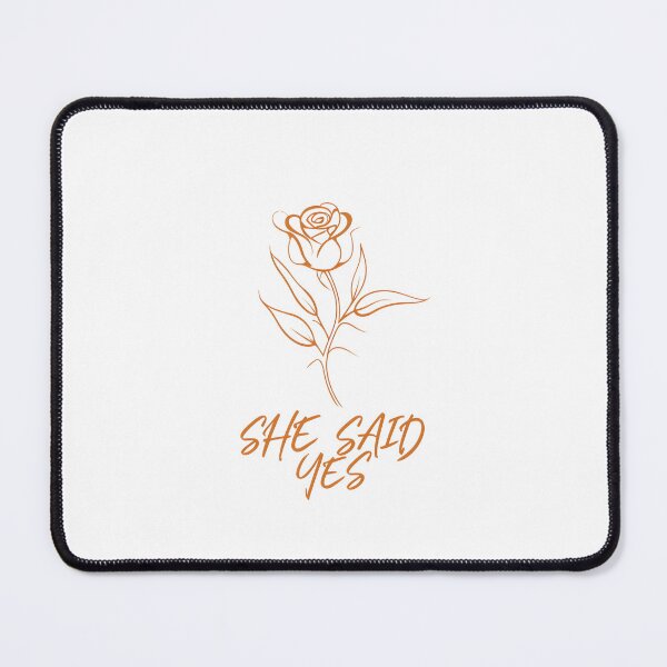 Item preview, She Said Yes – Engagement Announcement Print designed and sold by GoxyVision.