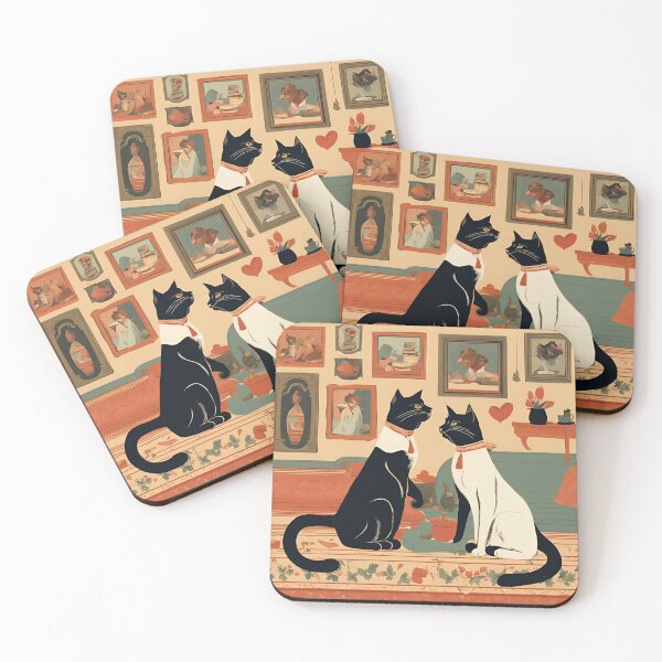 Item preview, Two Cats with Bow Ties designed and sold by Diclebaybas.