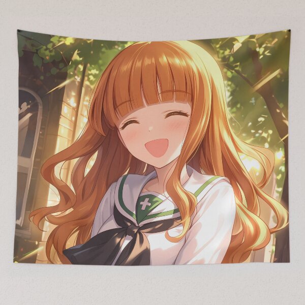 Item preview, Saori Takebe Girls und Panzer Anime Bright Forest Laugh designed and sold by B5fivemerch.