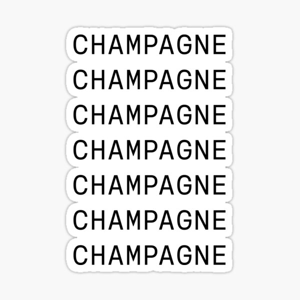 Item preview, Champagne, Champagne, Champagne designed and sold by Type, Wine, etc..