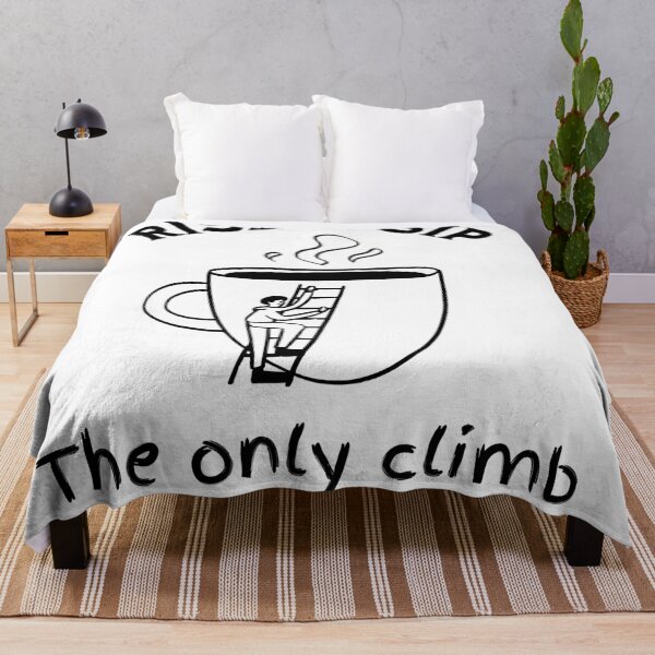 Item preview, RISE & SIP - Minimalist Coffee Lover Motivational Quote designed and sold by Lucky Streetwear.