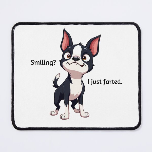 Item preview, Funny Dog Shirt – "Smiling? I Just Farted" – Cute Cartoon Puppy Humor Tee designed and sold by CWtee.