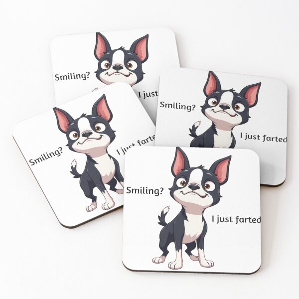 Item preview, Funny Dog Shirt – "Smiling? I Just Farted" – Cute Cartoon Puppy Humor Tee designed and sold by CWtee.