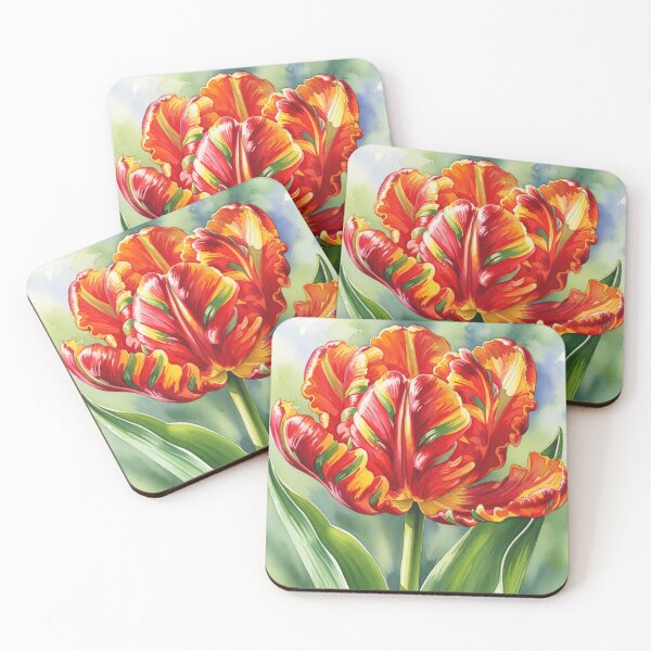 Item preview, Flaming Parrot Tulip designed and sold by BYnomi.
