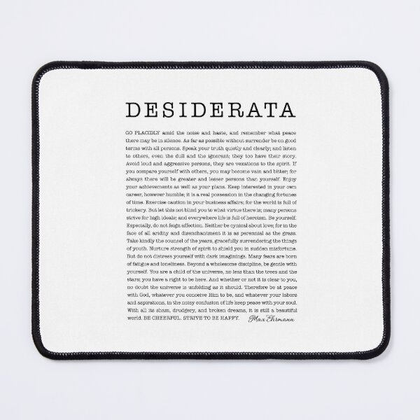 Item preview, Desiderata designed and sold by corbrand.