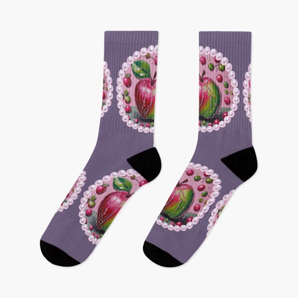 Item preview, Elegant Apple with Pearls Print designed and sold by Diclebaybas.
