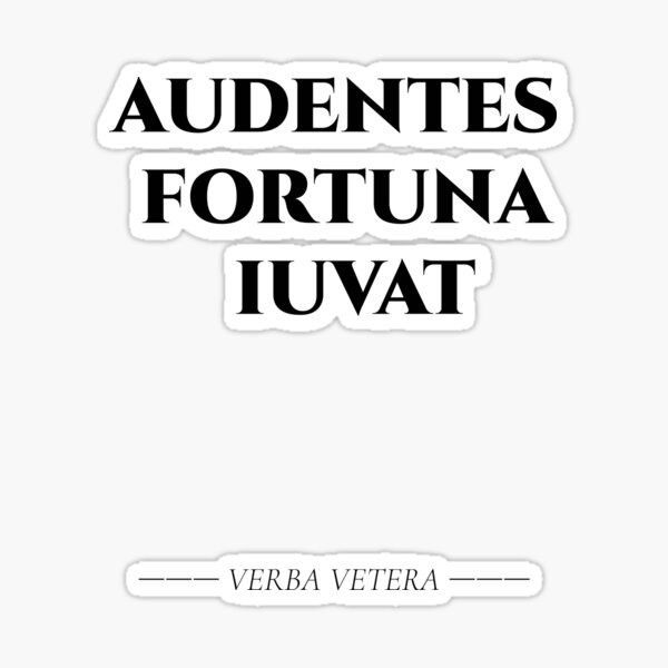 Item preview, Audentes Fortuna Iuvat – Classic Roman Boldness Quote designed and sold by BrushRushX.