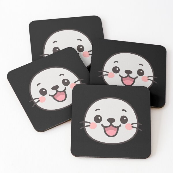 Item preview, Cute Funy Harbor Seals designed and sold by DamioPolArt.