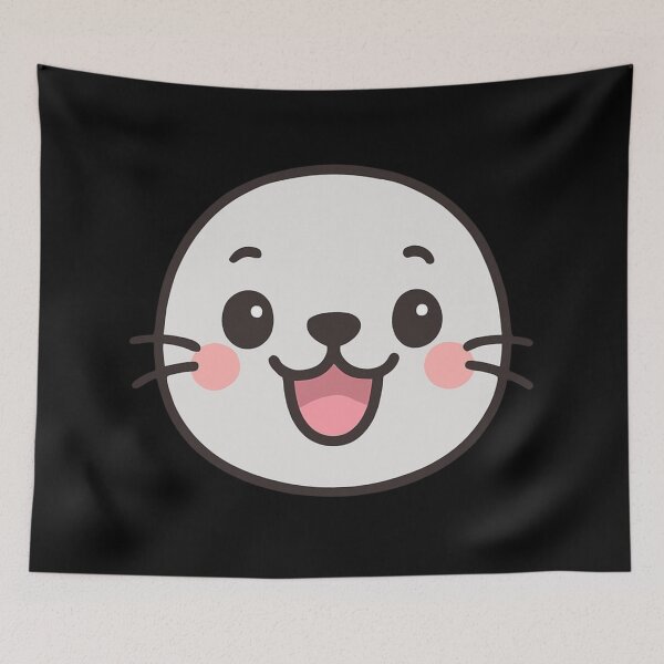 Item preview, Cute Funy Harbor Seals designed and sold by DamioPolArt.
