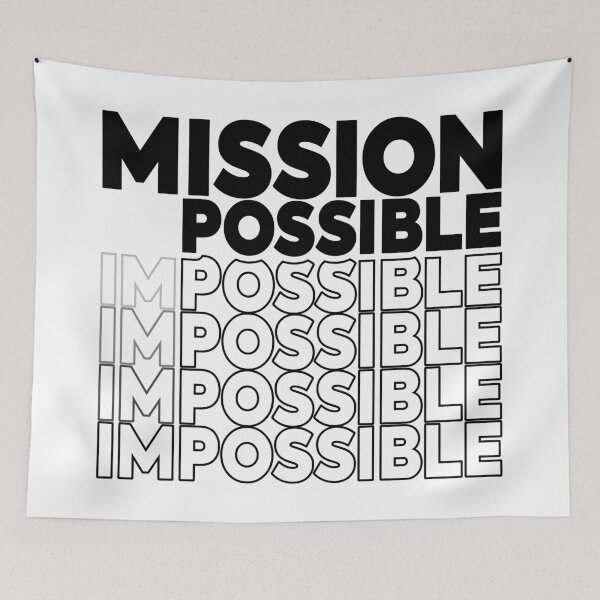 Item preview, Mission imPossible Typography | Motivational Poster Design designed and sold by ManyVersee.