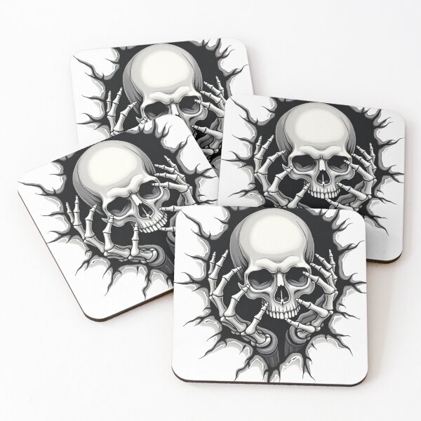 Item preview, Skull Breakout – Grunge Skeleton Rip Graphic T-Shirt designed and sold by Illustrator Bhaiya.