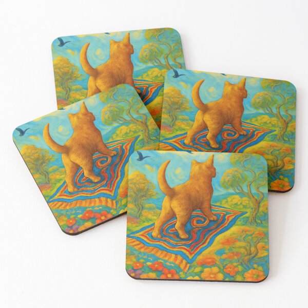 Item preview, Whimsical Cat: Magic Carpet Flight designed and sold by Serhii Danko.