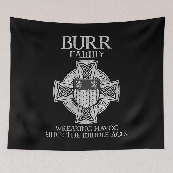 Item preview, Burr Family Crest – Medieval Heritage Emblem for Ancestry Lovers & Vintage Style Fans designed and sold by 9X FR.