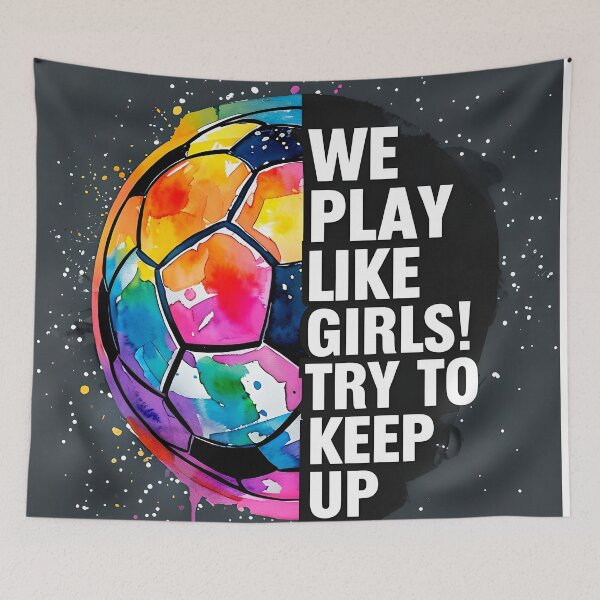 Item preview, Colorful Soccer Ball with Text designed and sold by paulrommer.