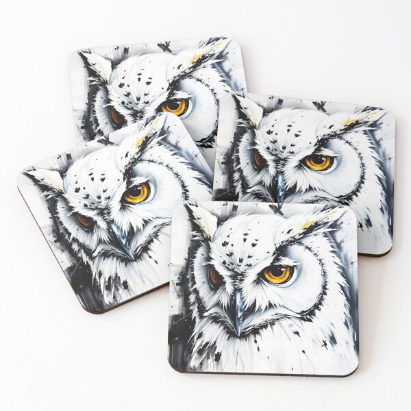 Item preview, White & black owl designed and sold by nataliakuruch.